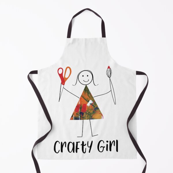 Item preview, Funny Womens Crafty Girl Illustration designed and sold by whyitsme.