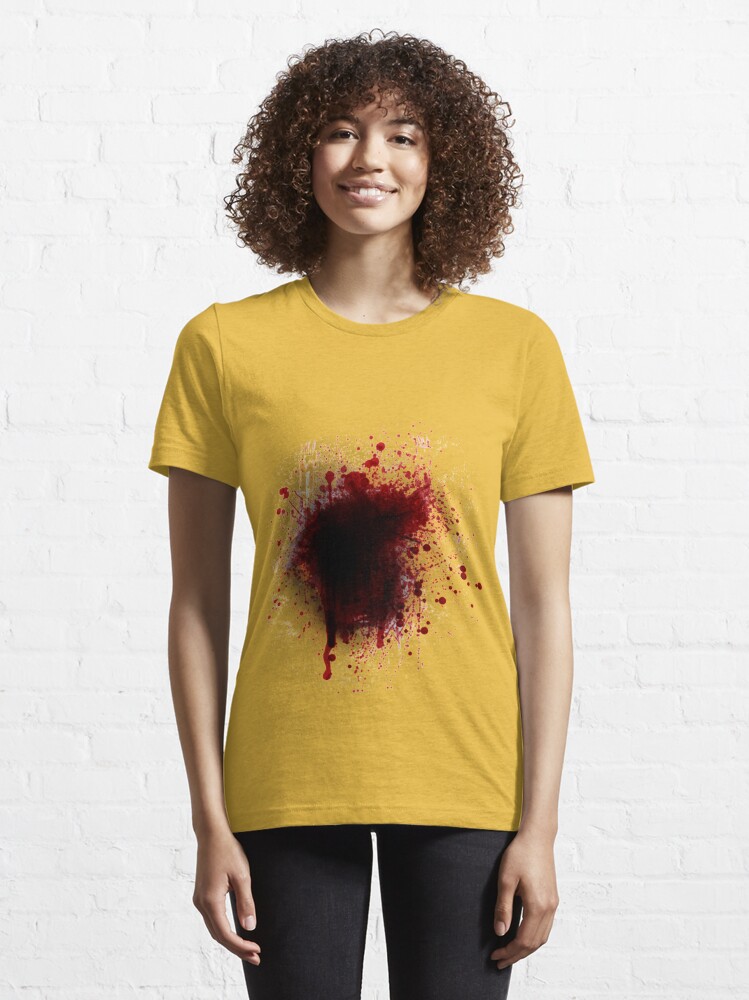 Blood splatter blood stain Essential T-Shirt for Sale by Dream Imagine  Create .