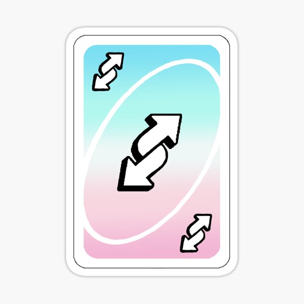 Pink Uno Reverse Card | Sticker