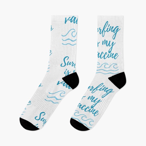 Item preview, Surfing is my vaccine Design for surfer girls - T-shirts, Duvets, Covers, Canvas designed and sold by JOYSURF-LAB.