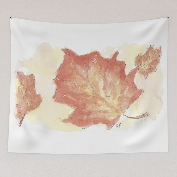 Item preview, Maple Leaves Watercolor (01) designed and sold by PaintingsByKF.