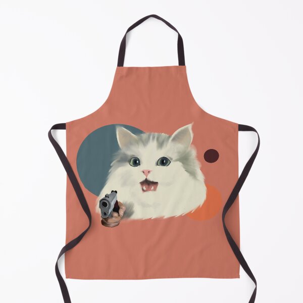 Item preview, Cat With a Gun designed and sold by SourAnita.