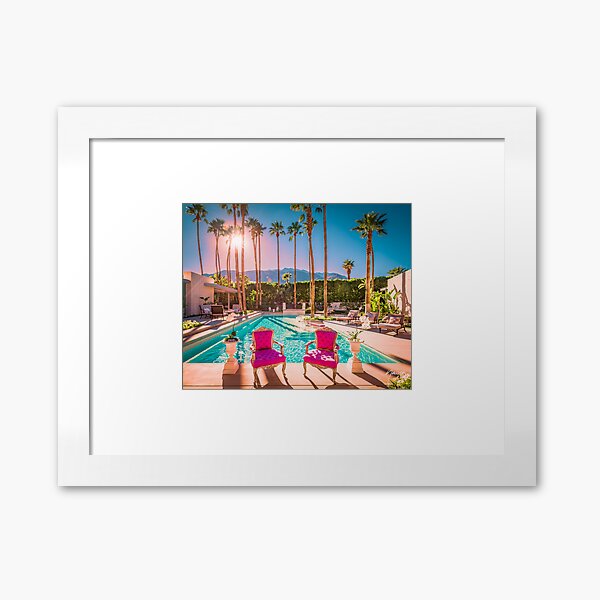 2381 Affluent Opulent Luxe Style Mid-Century Modern Palm Springs Architecture Framed Art Print