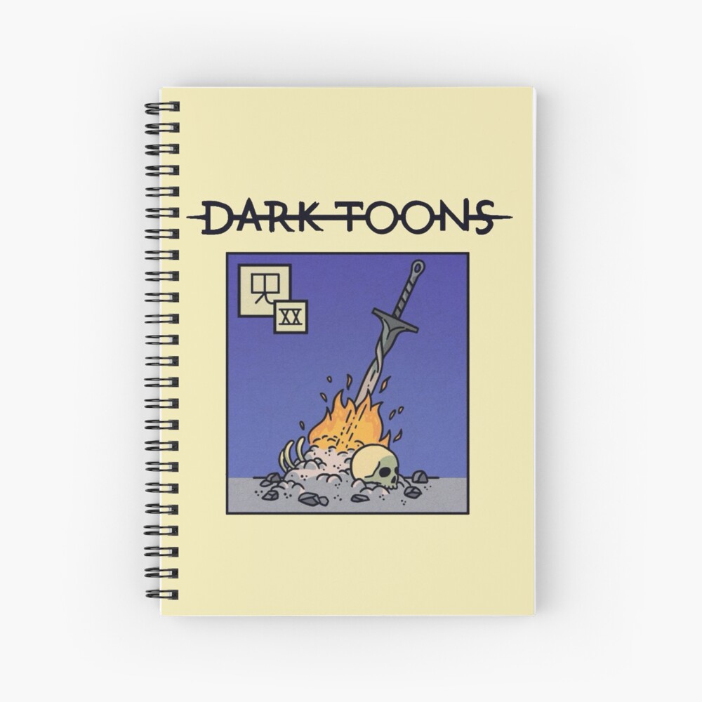 Cuaderno de espiral «Dark Souls Toons» de GamersTshirts | Redbubble