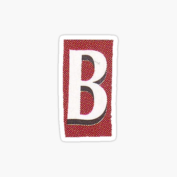 A Newspaper Magazine Cutout Letter Alphabet Sticker By Buenojulian Redbubble