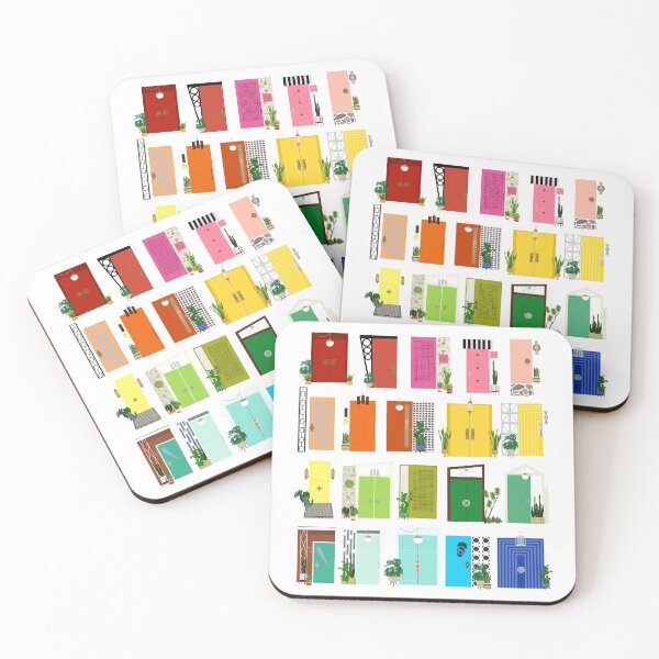Item preview, Mid Century Modern Rainbow Doors designed and sold by jenbucheli.