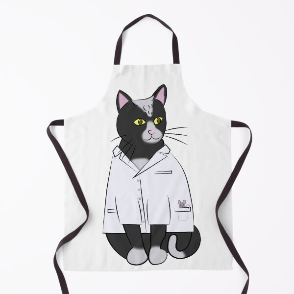 Item preview, Black and White Lab Cat designed and sold by BernadetteG.