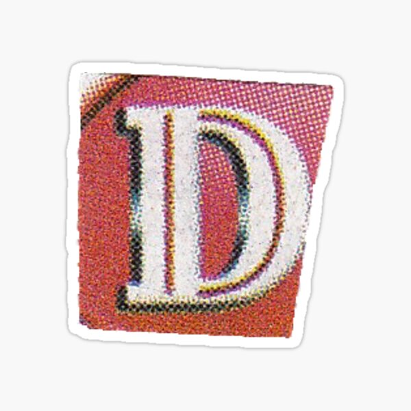 D Newspaper Magazine Cutout Letter Alphabet Sticker By Buenojulian Redbubble