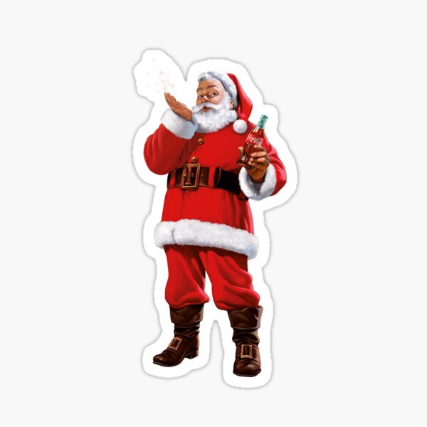 Santa Claus Coke Sticker
