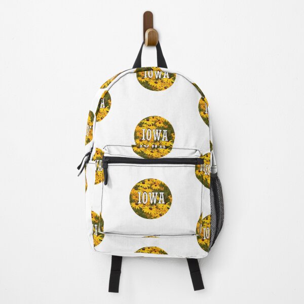 Item preview, Iowa Black & Yellow Floral Background Available as a Sticker, Print, and Apparel designed and sold by JaidenBirdie.