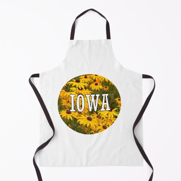 Item preview, Iowa Black & Yellow Floral Background Available as a Sticker, Print, and Apparel designed and sold by JaidenBirdie.