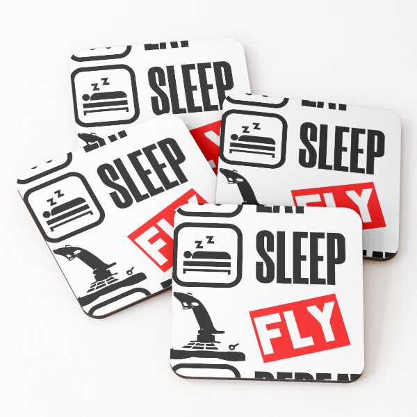 Item preview, EAT SLEEP FLY REPEAT designed and sold by Clintoinks.