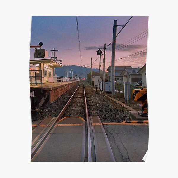 Japan sunset Poster