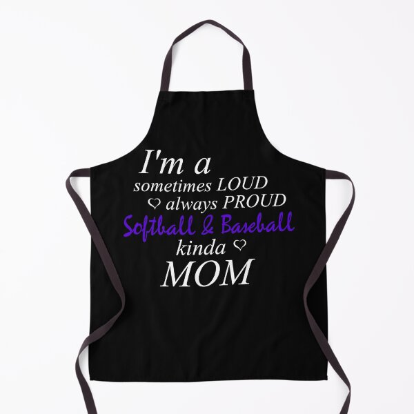 Item preview, I'm a Sometimes Loud Always Proud Softball Baseball Kinda Mom - Purple designed and sold by bioville.