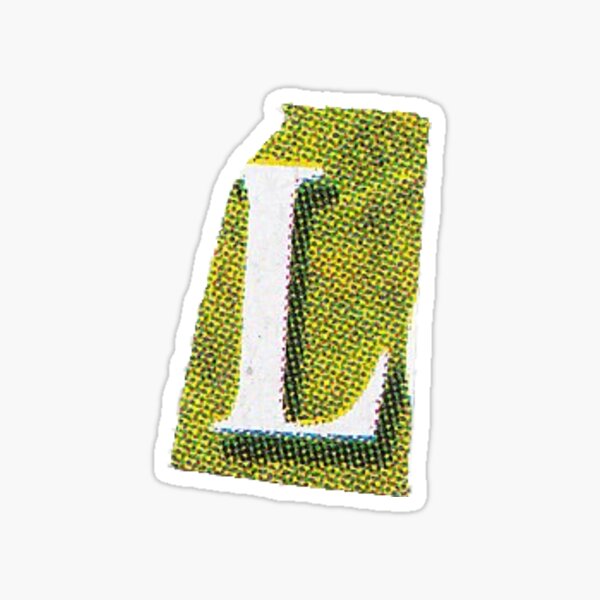 A Newspaper Magazine Cutout Letter Alphabet Sticker By Buenojulian Redbubble