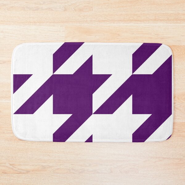 Item preview, Purple Houndstooth in White designed and sold by Moyanana.