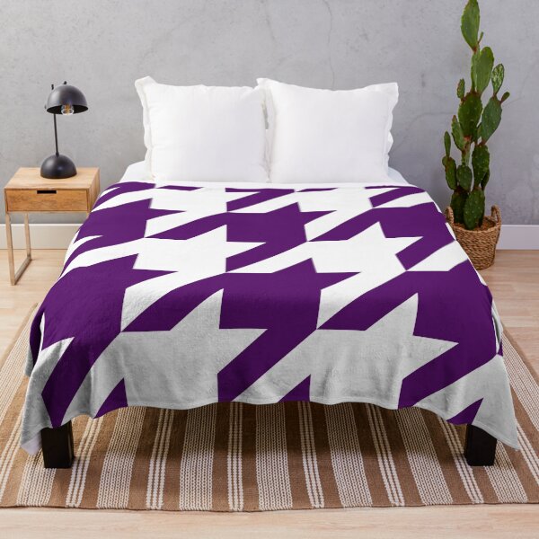 Item preview, Purple Houndstooth in White designed and sold by Moyanana.