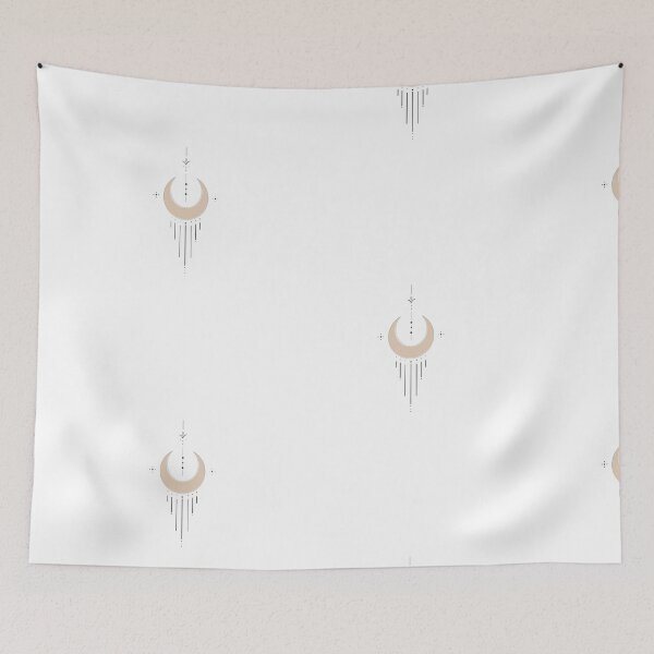 Item preview, Boho Crescent moon Motif  designed and sold by Dollfacedesign.