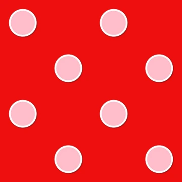 Aperçu de l'œuvre Taches de Maribug - Pois Rouges et Roses de BitterbluePine