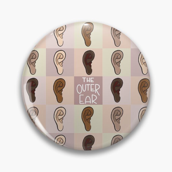 Item preview, Outer Ear Anatomy Neutral Pattern designed and sold by StacyAnnDesigns.