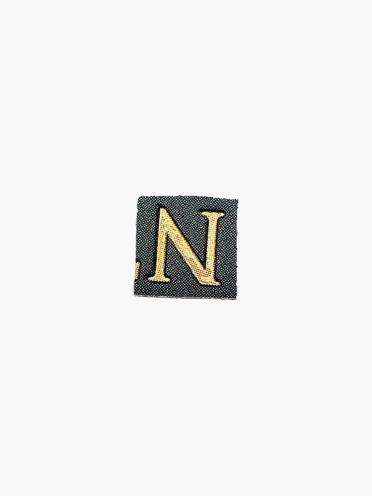 "N Newspaper / Magazine Cutout Letter ALPHABET" Sticker by