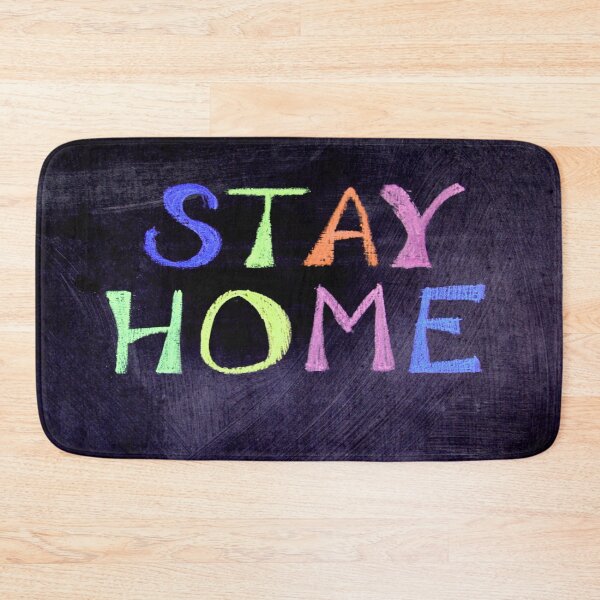Item preview, Stay Home Colorful on Chalk Board designed and sold by mwagie.