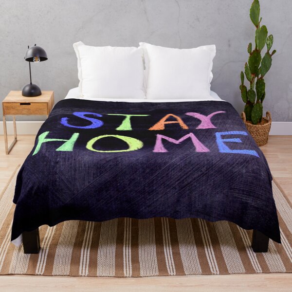 Item preview, Stay Home Colorful on Chalk Board designed and sold by mwagie.