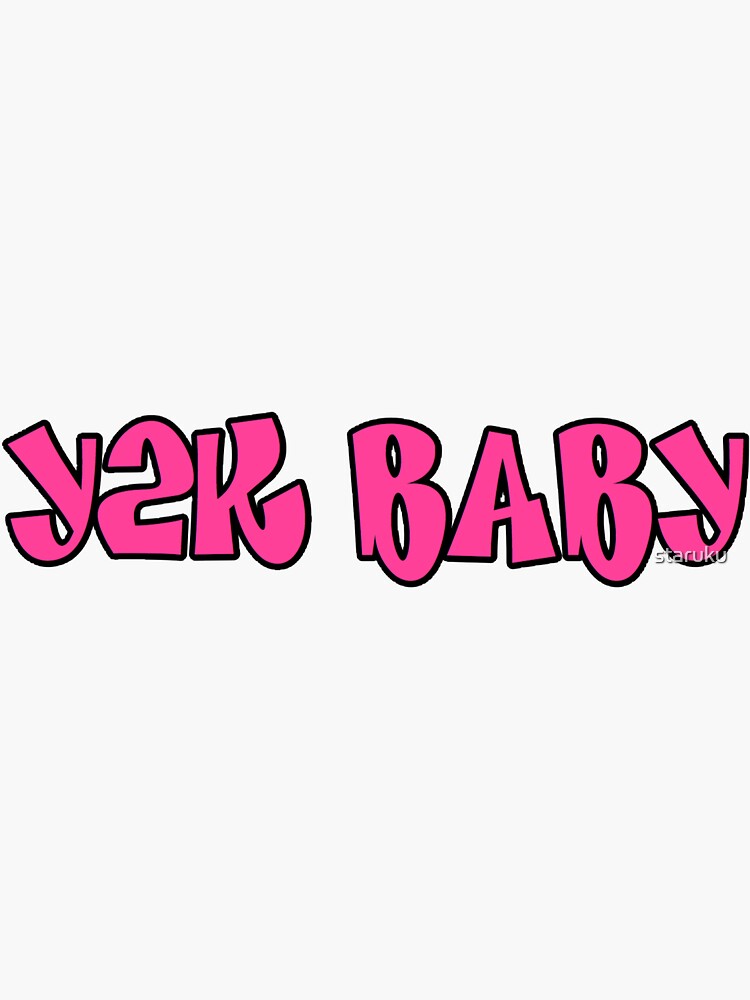 "Y2K Baby" Sticker for Sale by staruku Redbubble