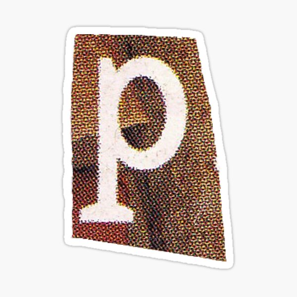 P Newspaper Magazine Cutout Letter Alphabet Sticker By Buenojulian Redbubble