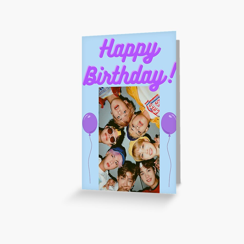 Tarjetas de felicitación «Feliz cumpleaños ~ BTS» de serendipitousMT ...