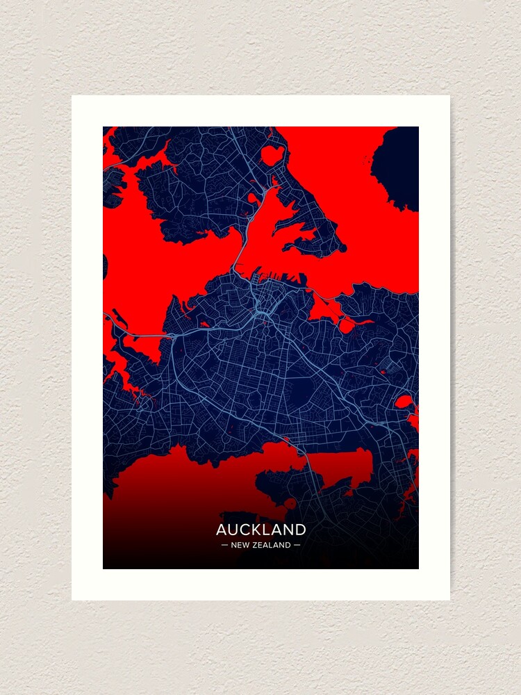 "Auckland City Map Print, Auckland City Map Poster, Auckland City Map