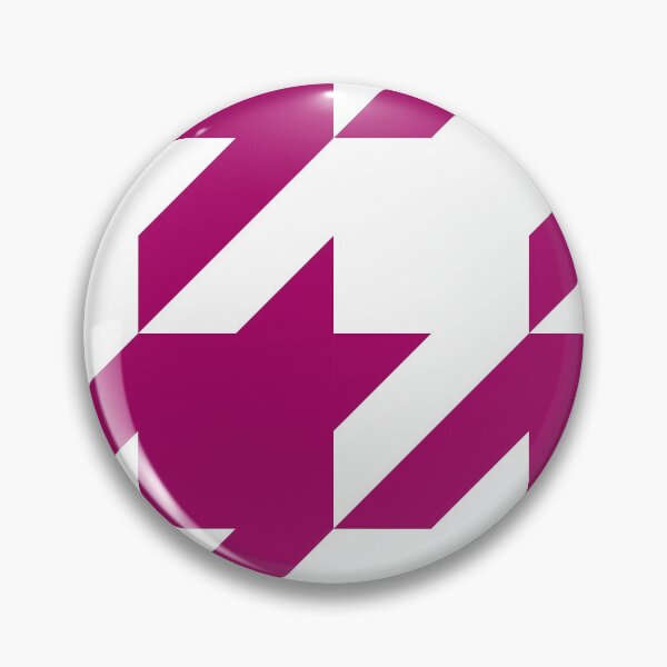 Item preview, Purple Magenta Houndstooth in White designed and sold by Moyanana.