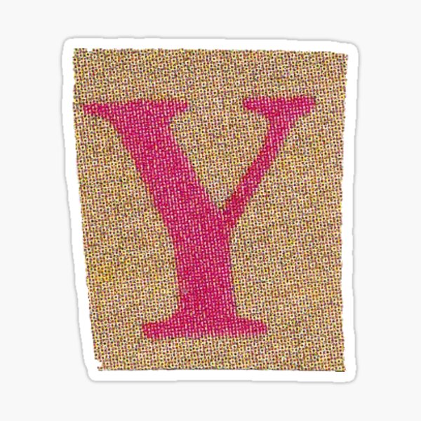 Y Newspaper Magazine Cutout Letter Alphabet Sticker By Buenojulian Redbubble