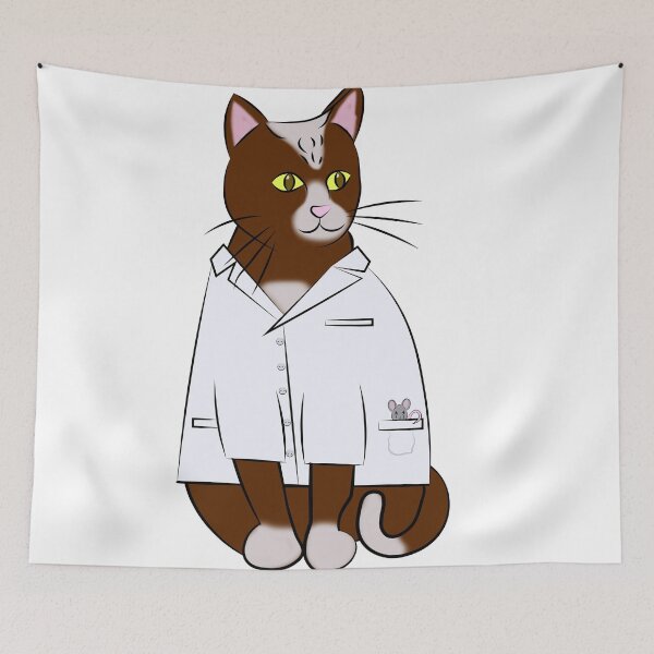 Item preview, Brown and White Lab Cat designed and sold by BernadetteG.