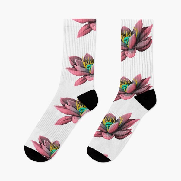 Item preview, PIXEL ART-Lotus Flower designed and sold by AntiqaStudio.