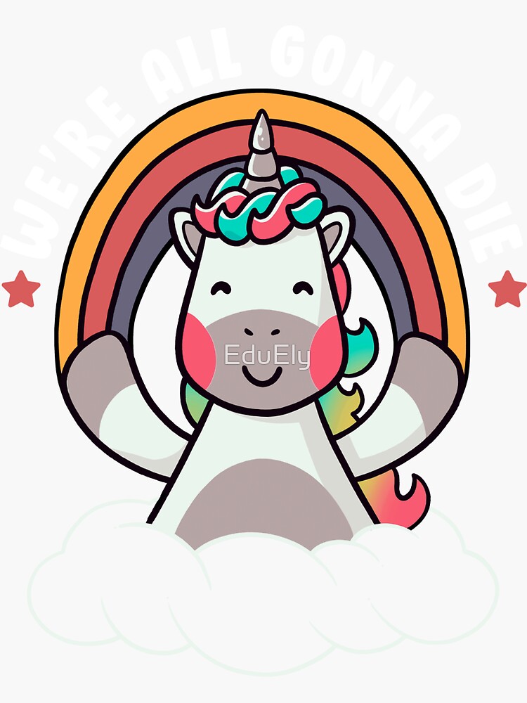 Rainbow Unicorn - Unicorn Gifts - Unicorn Gifts - Sticker