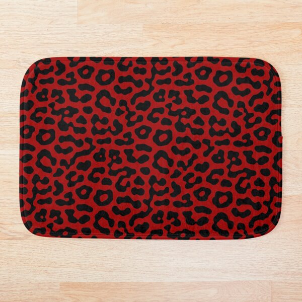Item preview, Red Leopard Print Fur Hide Spots Pattern designed and sold by RootSquare.
