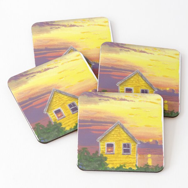 Item preview, Sunset Cabin on the Ocean  designed and sold by ktauerswald.