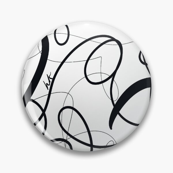 Item preview, Black Curvy Tangled Lines designed and sold by Helen Knecht.