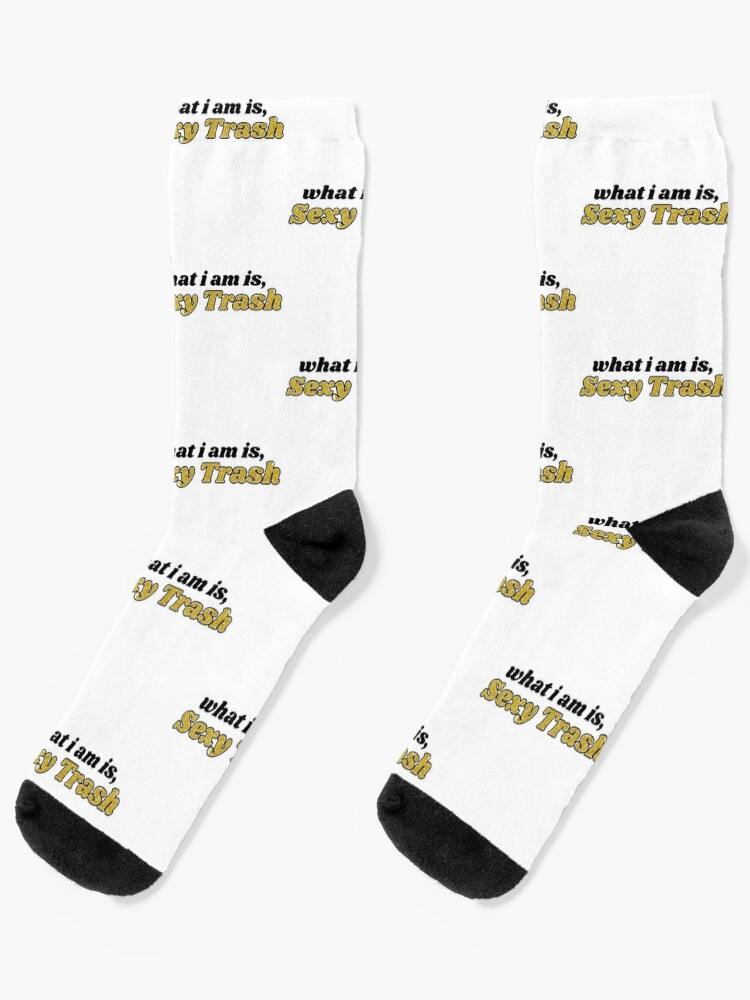 Chaussettes Ce Que Je Suis Est Sexy Trash Klaus Hargreeves Citation Parapluie Academy Saison 2 Par Diygurugirl Redbubble