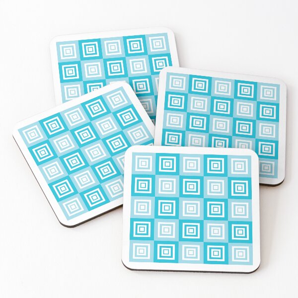 Item preview, Geometric Pattern Checkerboard Style (Light Blue) designed and sold by pefdesign.