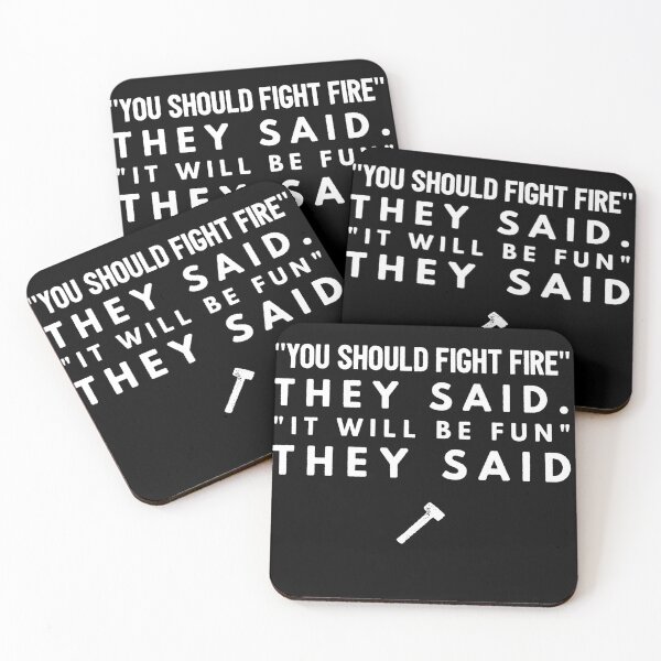 Item preview, fight fire they said- funny firefighting designed and sold by Firefamily.