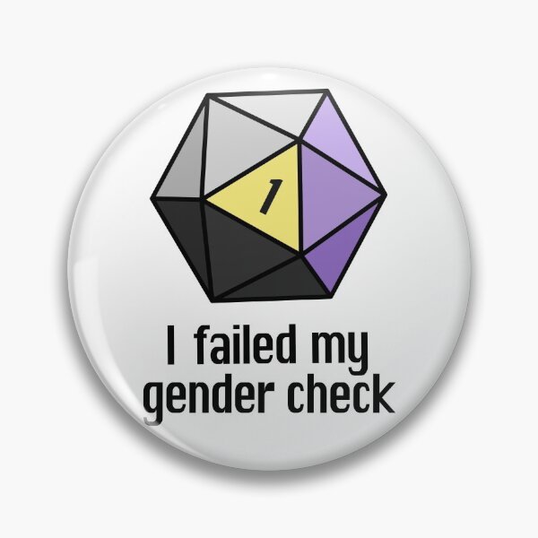 Item preview, NEW! I failed my gender check (Non-Binary) designed and sold by OctopodArts.