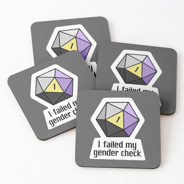 Item preview, NEW! I failed my gender check (Non-Binary) designed and sold by OctopodArts.