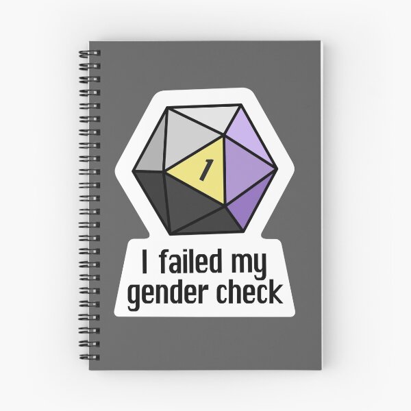 Item preview, NEW! I failed my gender check (Non-Binary) designed and sold by OctopodArts.