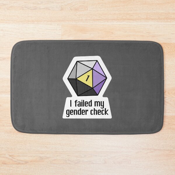 Item preview, NEW! I failed my gender check (Non-Binary) designed and sold by OctopodArts.