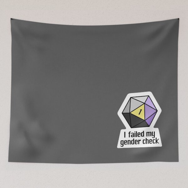 Item preview, NEW! I failed my gender check (Non-Binary) designed and sold by OctopodArts.