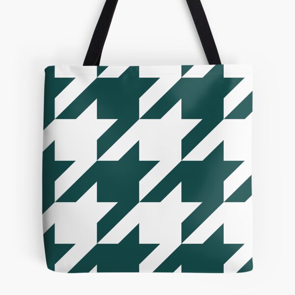 Item preview, Peacock Houndstooth in White designed and sold by Moyanana.