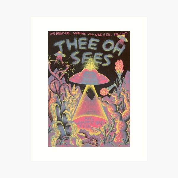 Thee Oh Sees Tour Poster Art Print