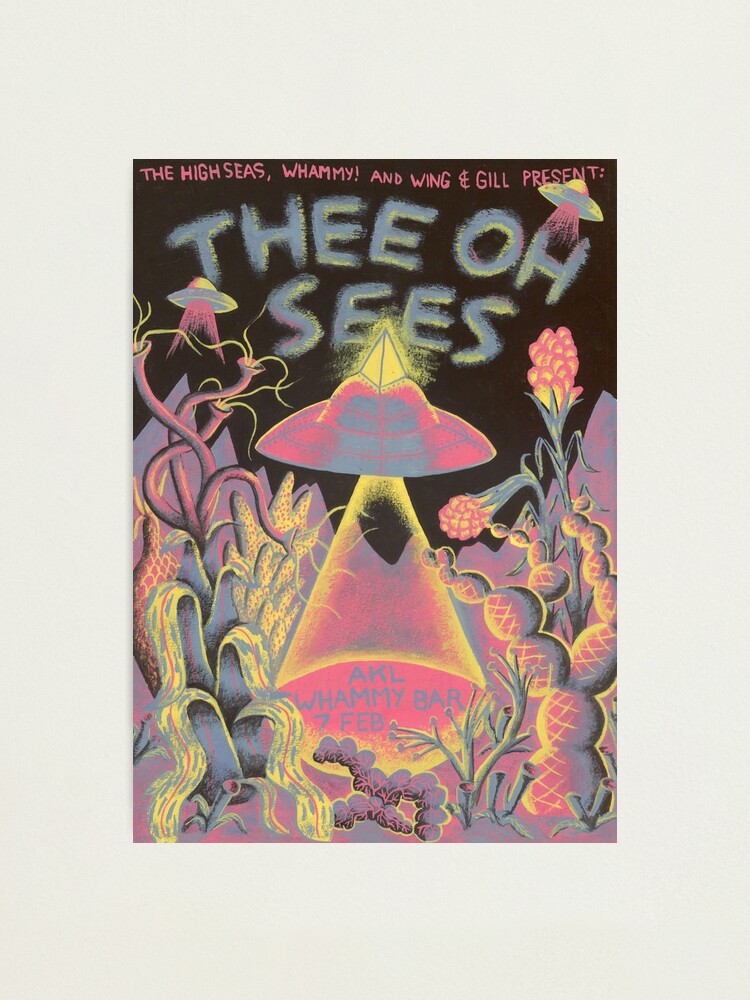 Thee Oh Sees Tour Poster Photographic Print By Josh85wilkins Redbubble